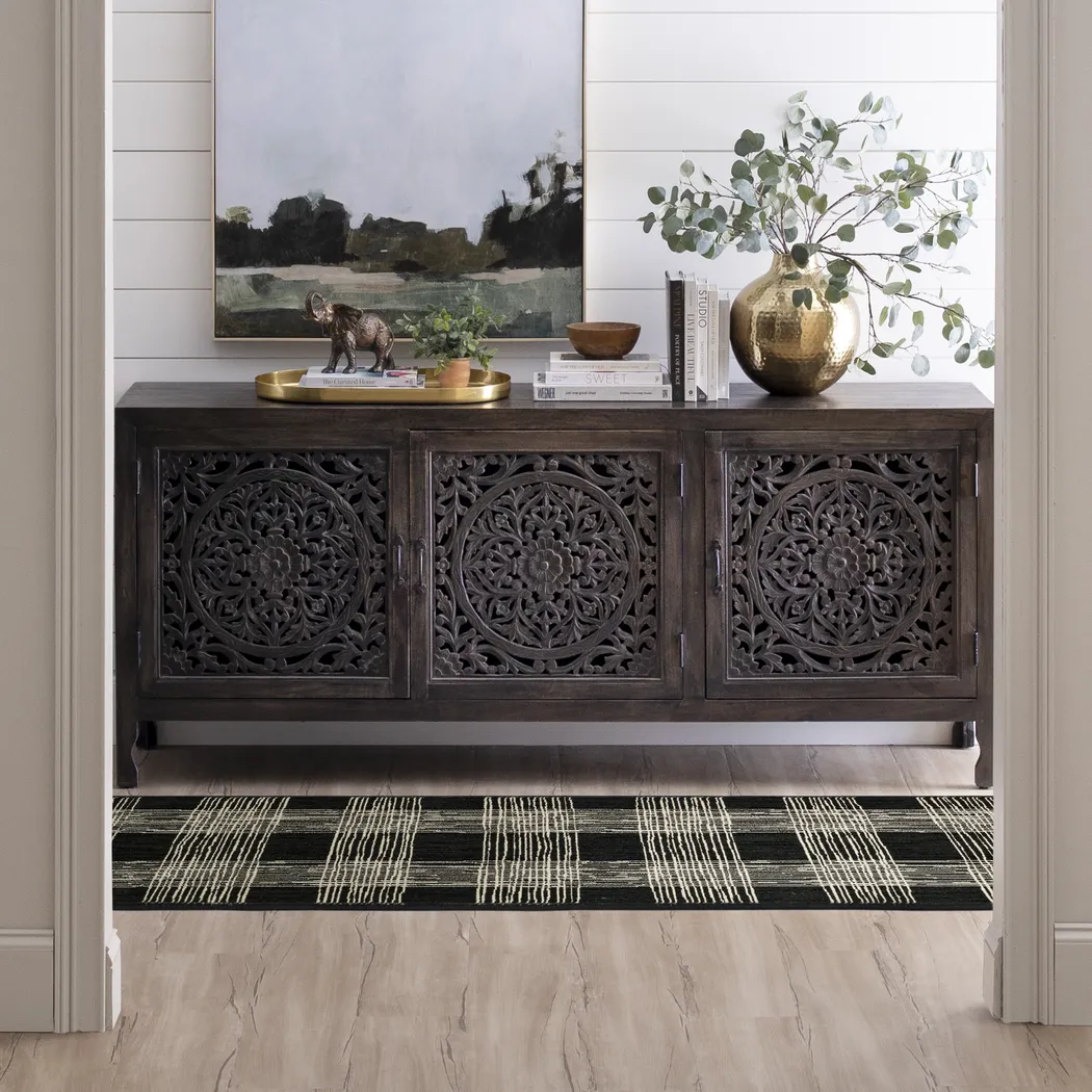 Bobby Berk Fontana Lane Black 2'4 x 7'10 Runner Rug - Thumbnail - Image 2