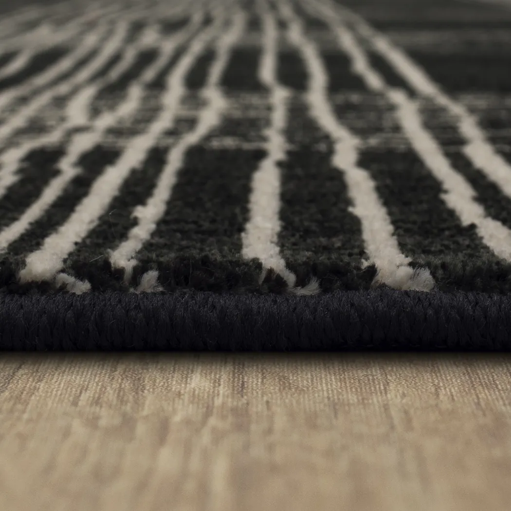 Bobby Berk Fontana Lane Black 2'4 x 7'10 Runner Rug - Thumbnail - Image 7