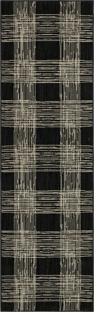 Bobby Berk Fontana Lane Black 2'4 x 7'10 Runner Rug - Thumbnail - Image 1