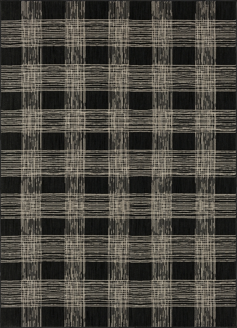 Bobby Berk Fontana Lane Black 5'3 x 7'10 Rug - Thumbnail - Image 1