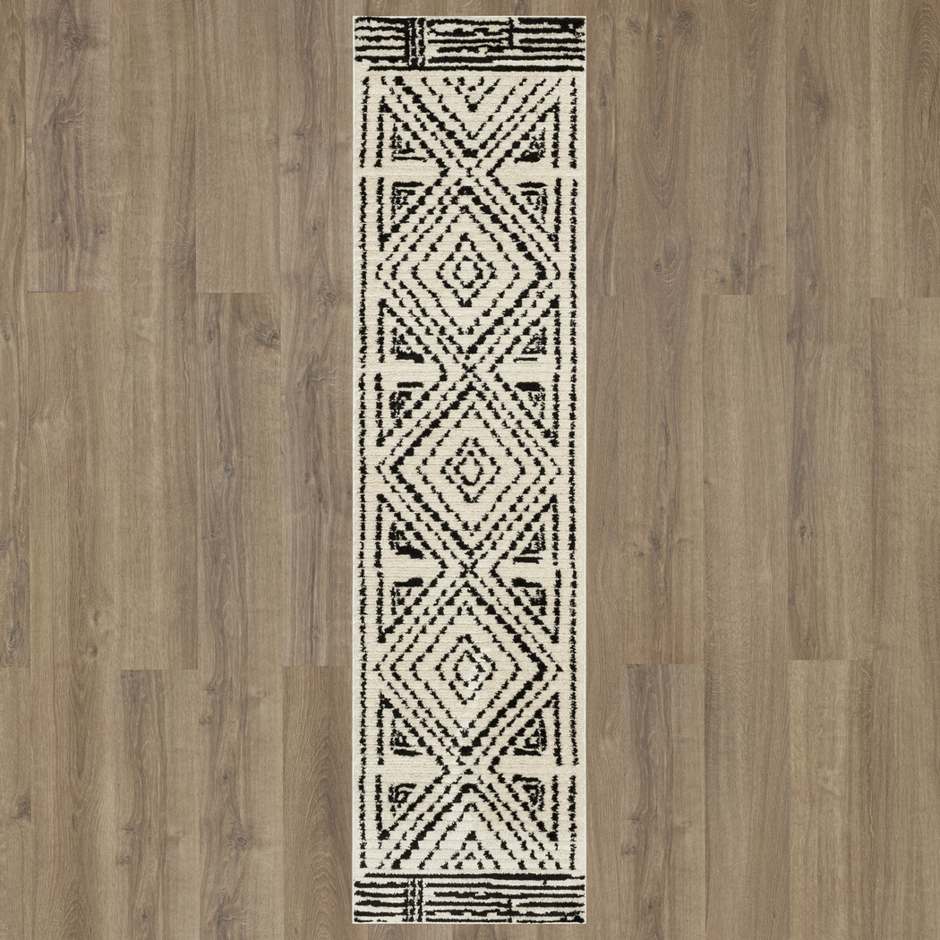 Bobby Berk Four Corners Black 2' x 8' Runner Rug - Thumbnail - Image 3