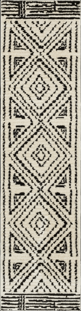 Bobby Berk Four Corners Black 2' x 8' Runner Rug - Thumbnail - Image 1