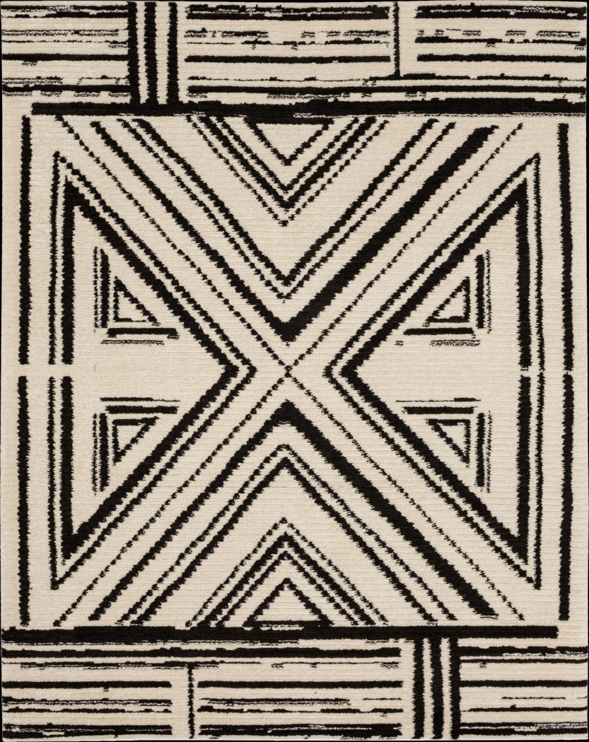 Bobby Berk Four Corners Black 6' x 9' Rug - Thumbnail - Image 1