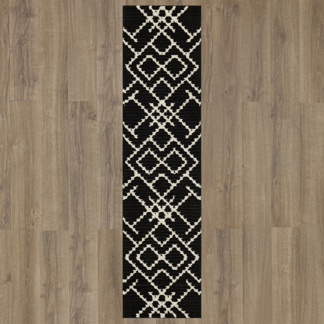 Bobby Berk Intersection Black 2' x 8' Runner Rug - Thumbnail - Image 3
