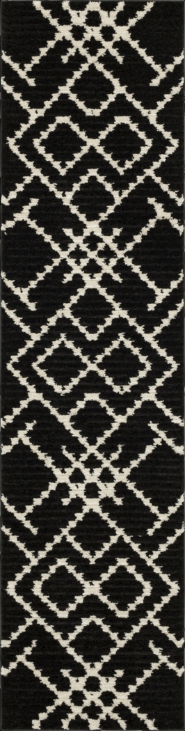 Bobby Berk Intersection Black 2' x 8' Runner Rug - Thumbnail - Image 1