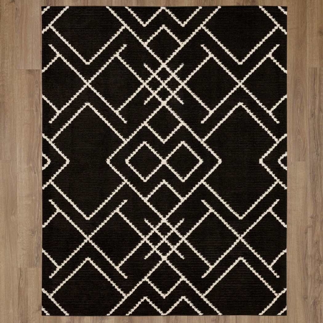 Bobby Berk Intersection Black 5' x 8' Rug - Thumbnail - Image 4