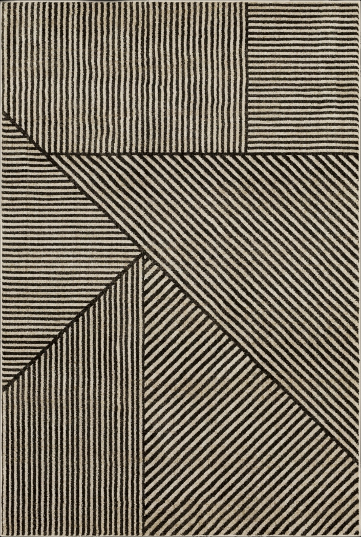 Bobby Berk Linea Black 8' x 11' Rug - Thumbnail - Image 1