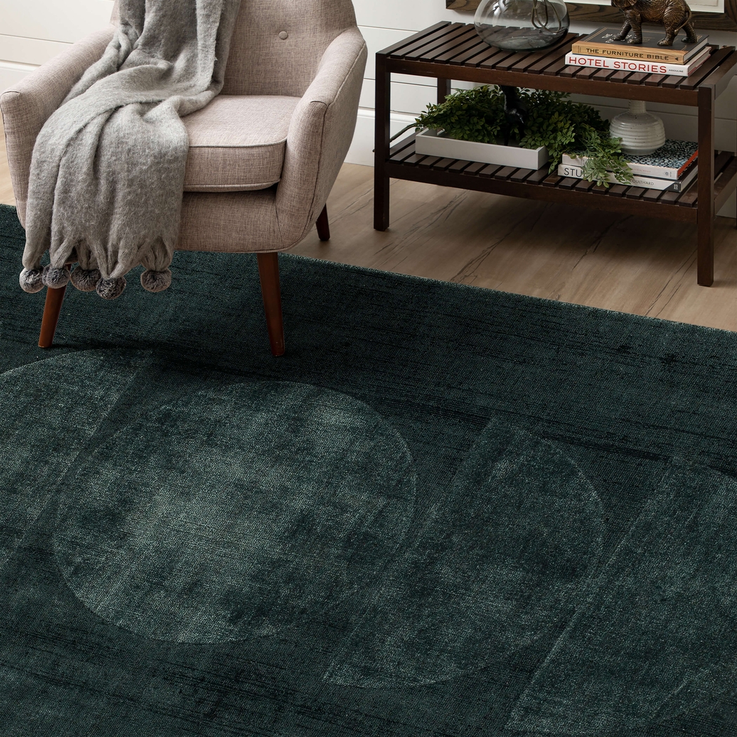 Bobby Berk Luna Sol Black 4' x 6' Rug - Thumbnail - Image 3