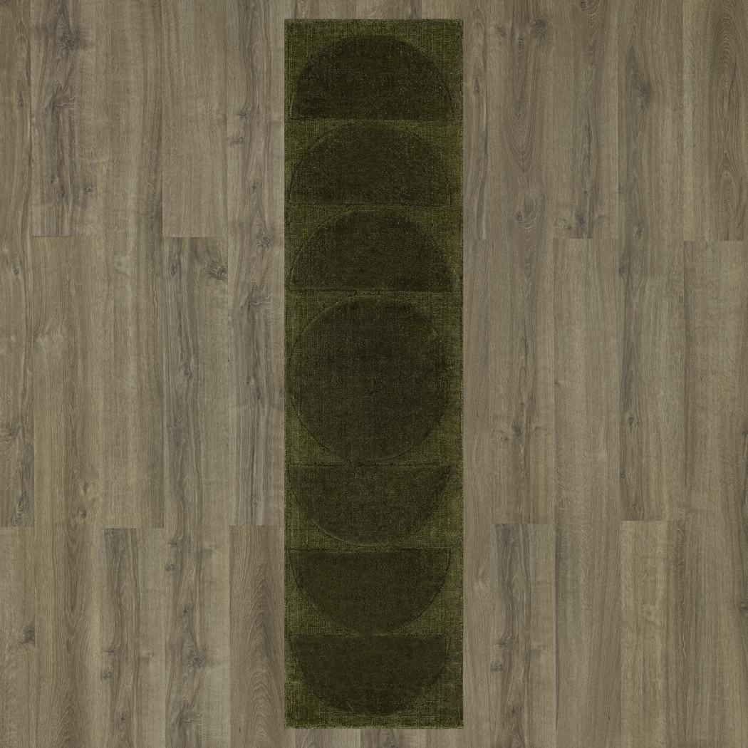 Bobby Berk Luna Sol Green 2' x 8' Runner Rug - Thumbnail - Image 3