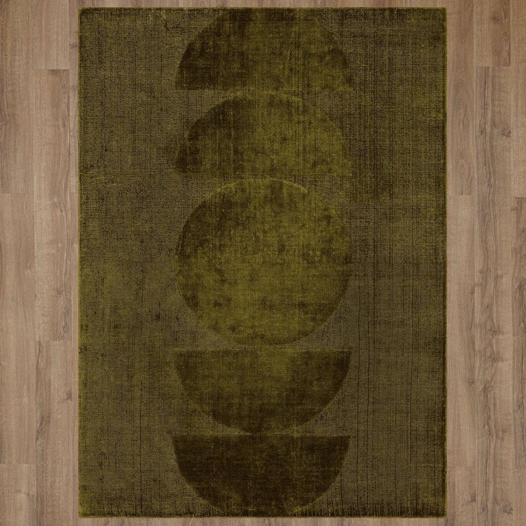 Bobby Berk Luna Sol Green 4' x 6' Rug - Thumbnail - Image 2