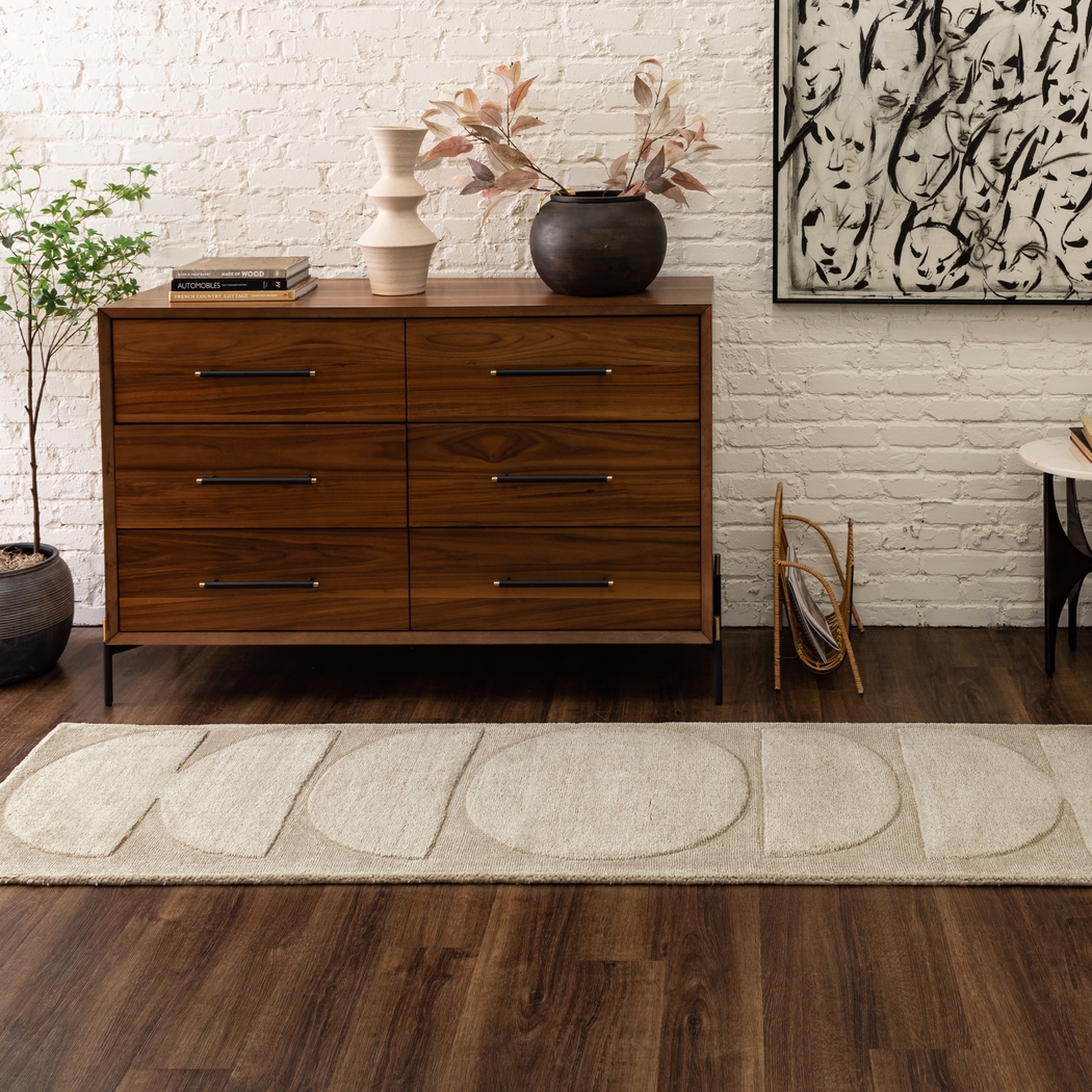 Bobby Berk Luna Sol Ivory 2' x 8' Runner Rug - Thumbnail - Image 2