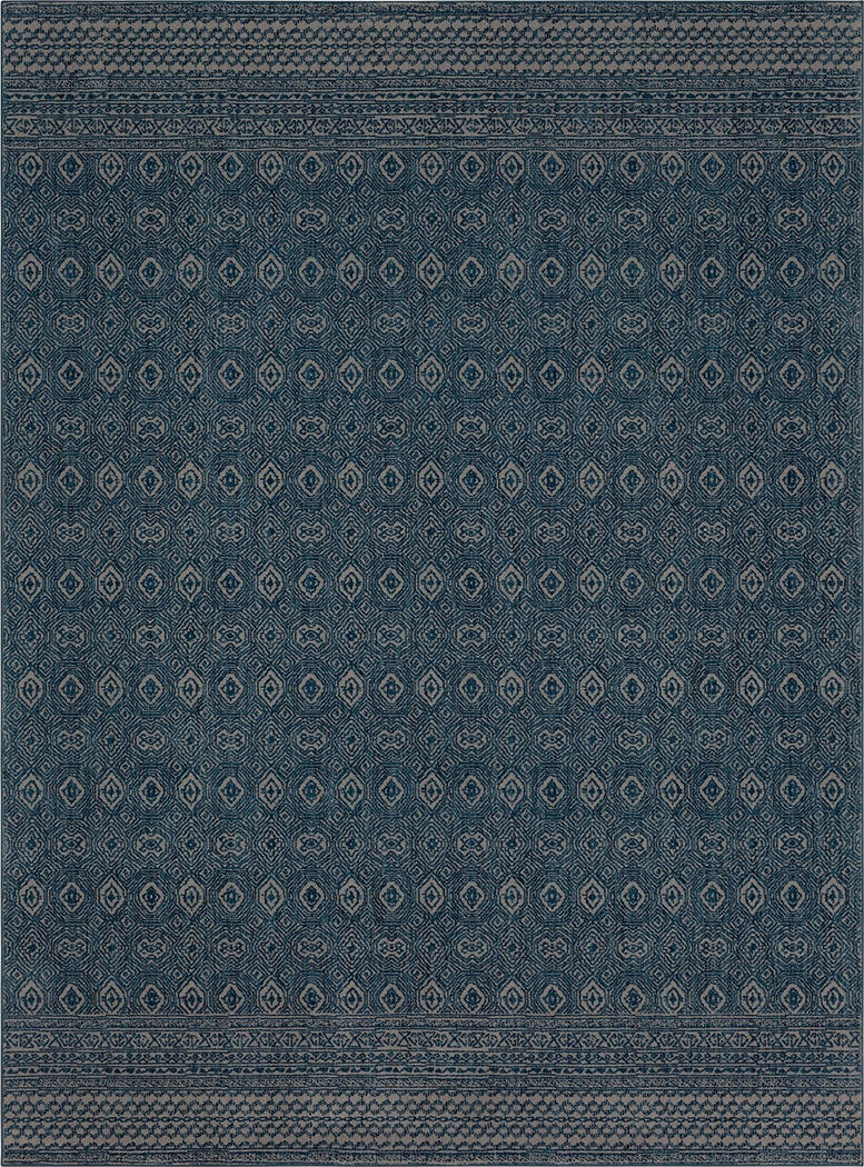 Bobby Berk Minuetto Blue 8' x 11' Rug - Thumbnail - Image 1