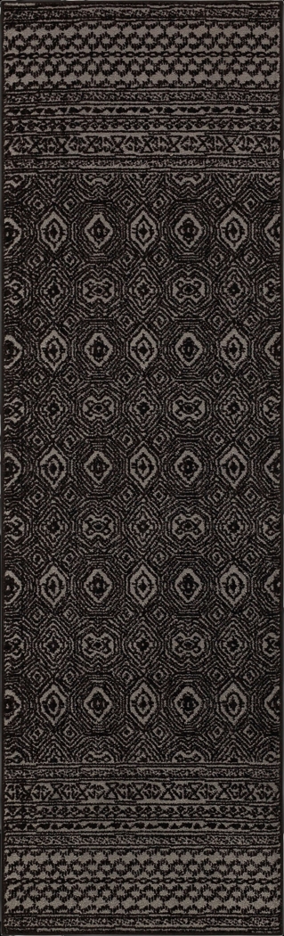 Bobby Berk Minuetto Charcoal 2'4 x 7'10 Runner Rug - Thumbnail - Image 1