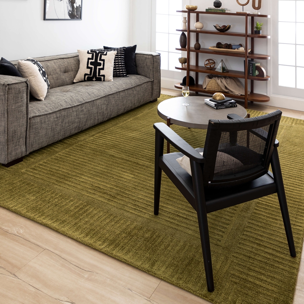 Bobby Berk Terra Firma Green 4' x 6' Rug - Thumbnail - Image 3