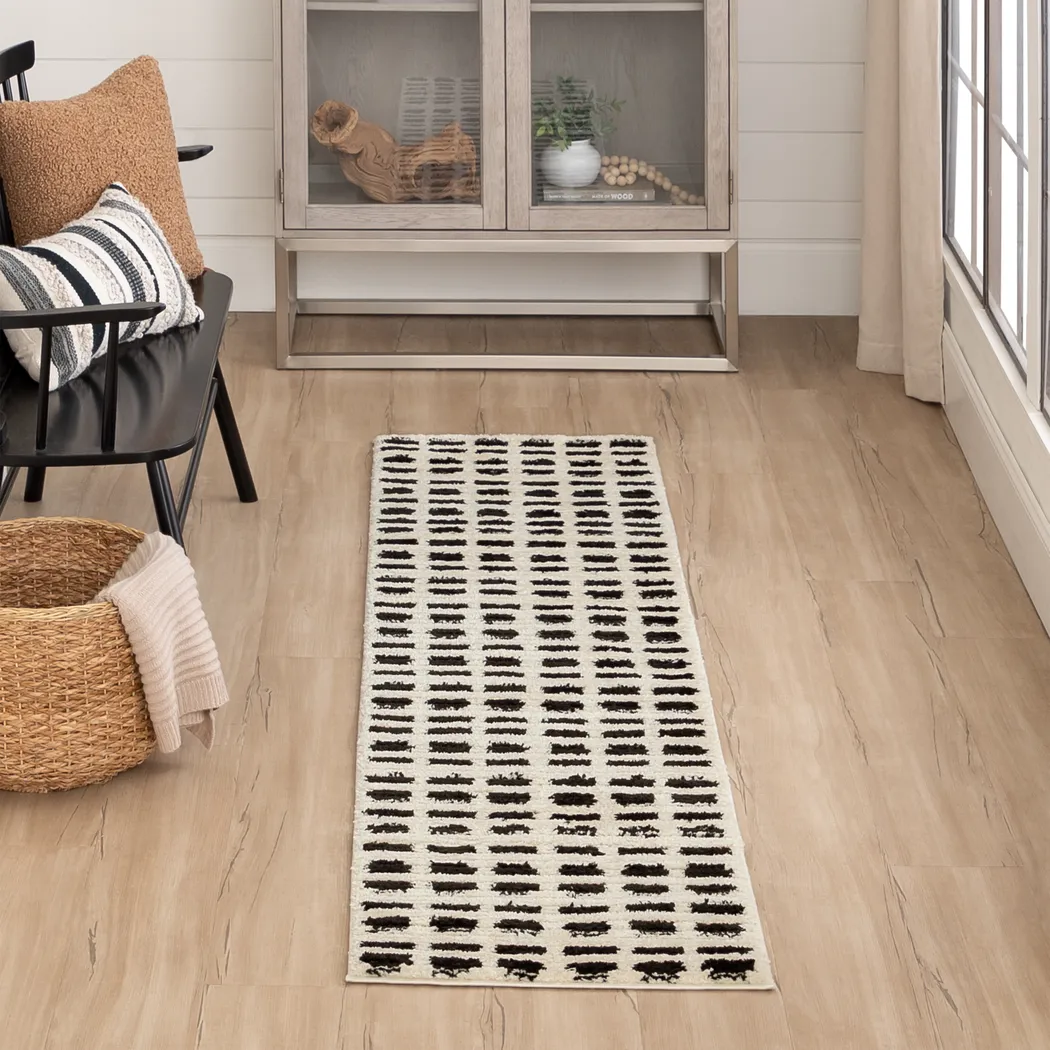 Bobby Berk Traverse Black 2' x 8' Runner Rug - Thumbnail - Image 2