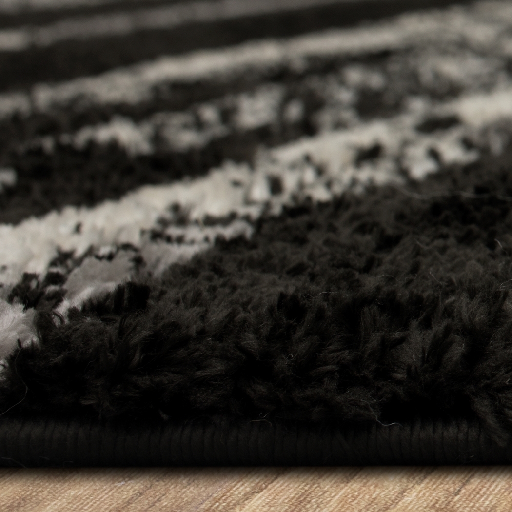 Bobby Berk Traverse Lanes Black 5' x 8' Rug - Thumbnail - Image 5