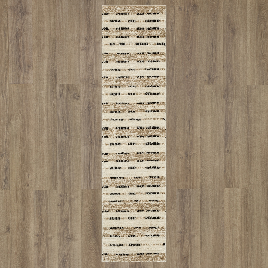 Bobby Berk Traverse Lanes Tan 2' x 8' Runner Rug - Thumbnail - Image 3