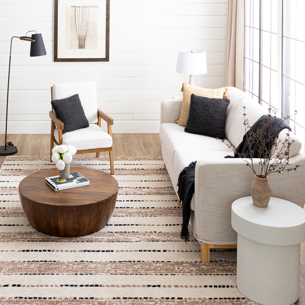 Bobby Berk Traverse Lanes Tan 5' x 8' Rug - Thumbnail - Image 2