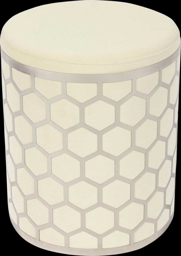 Bobini Cream Ottoman - Thumbnail - Image 2