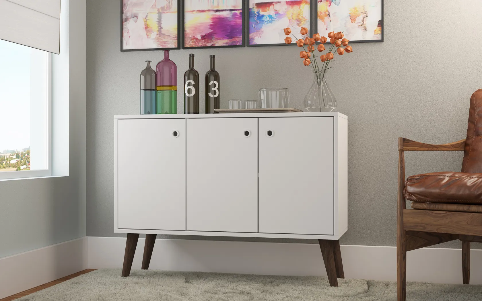 Bobrick White Sideboard - Thumbnail - Image 2
