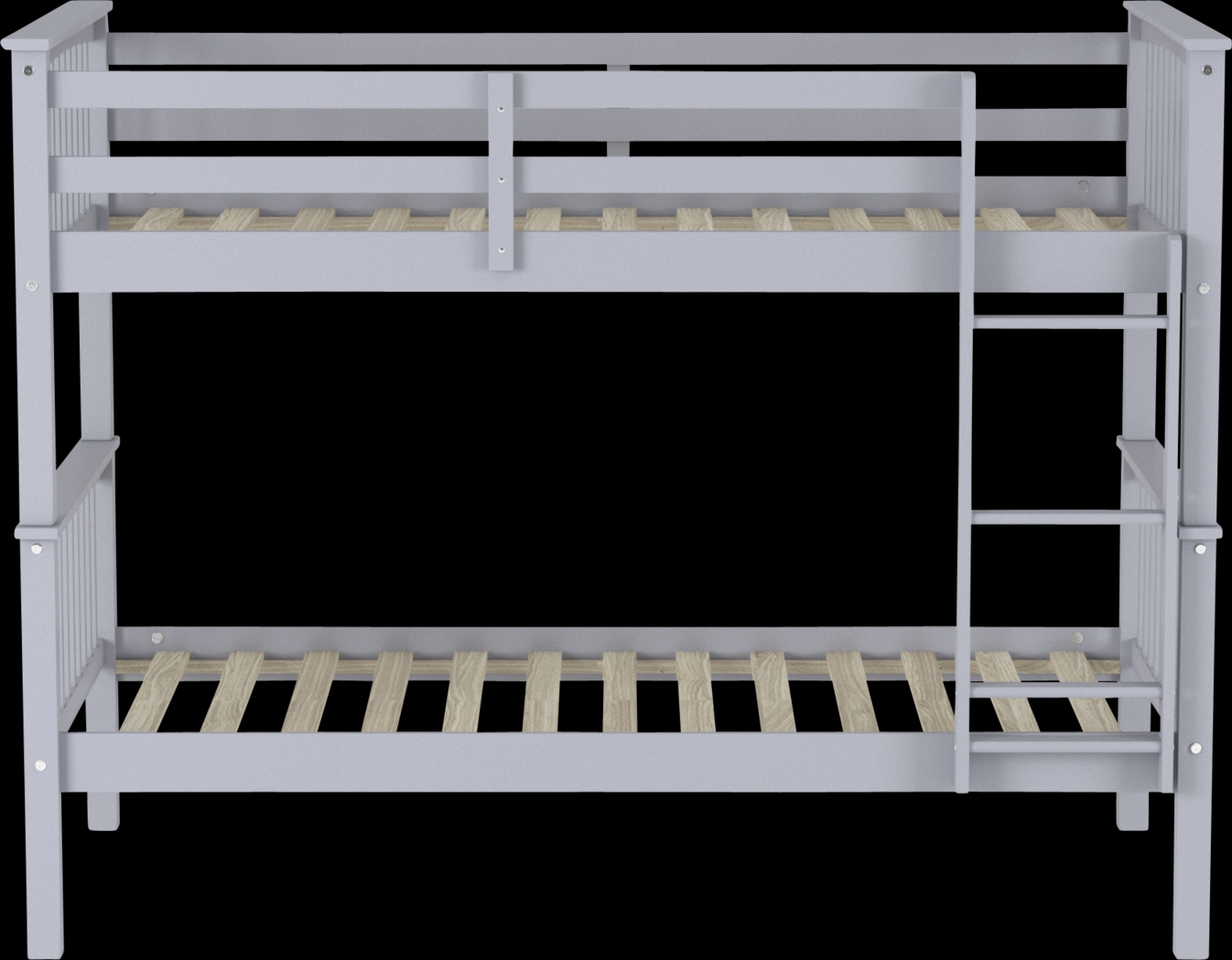 Kids Bobterry Gray Twin Bunk Bed - Thumbnail - Image 3