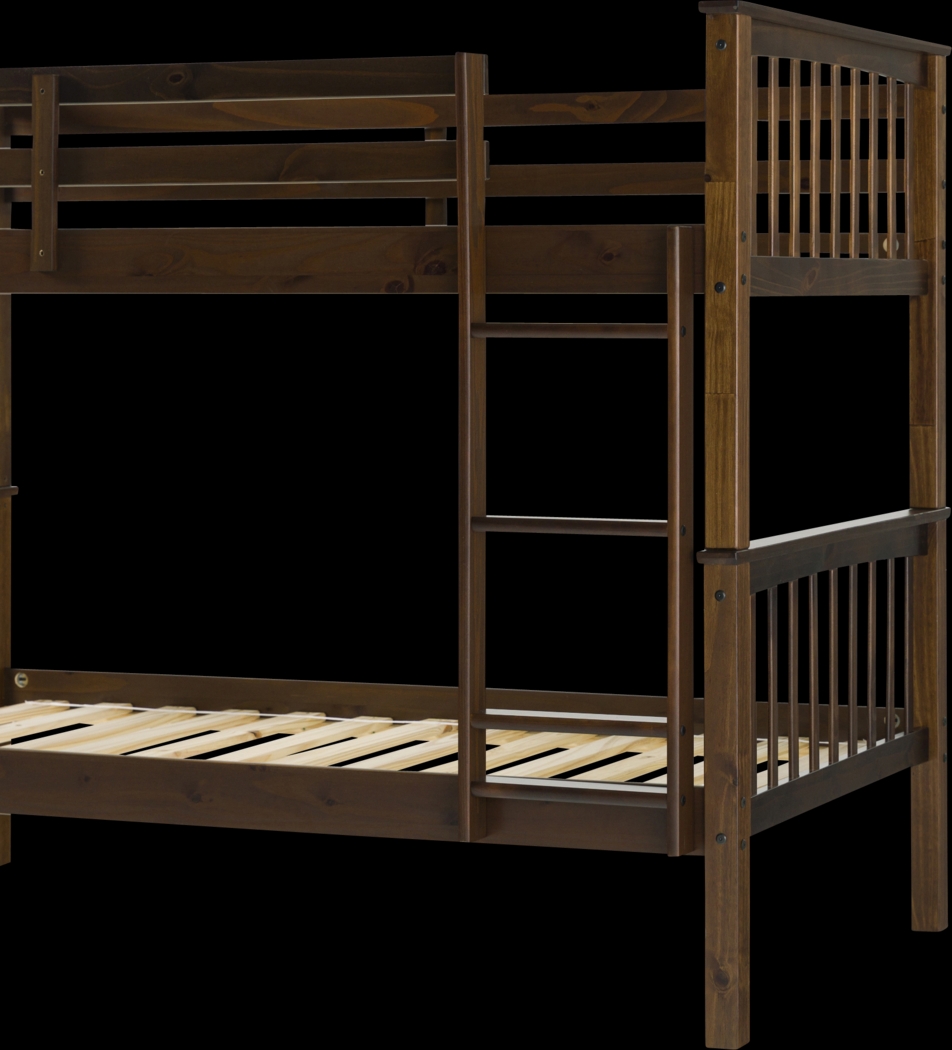 Kids Bobterry Walnut Twin Bunk Bed - Thumbnail - Image 4
