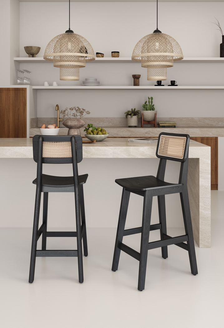 Bodenhamer Black Counter Height Stool - Thumbnail - Image 2