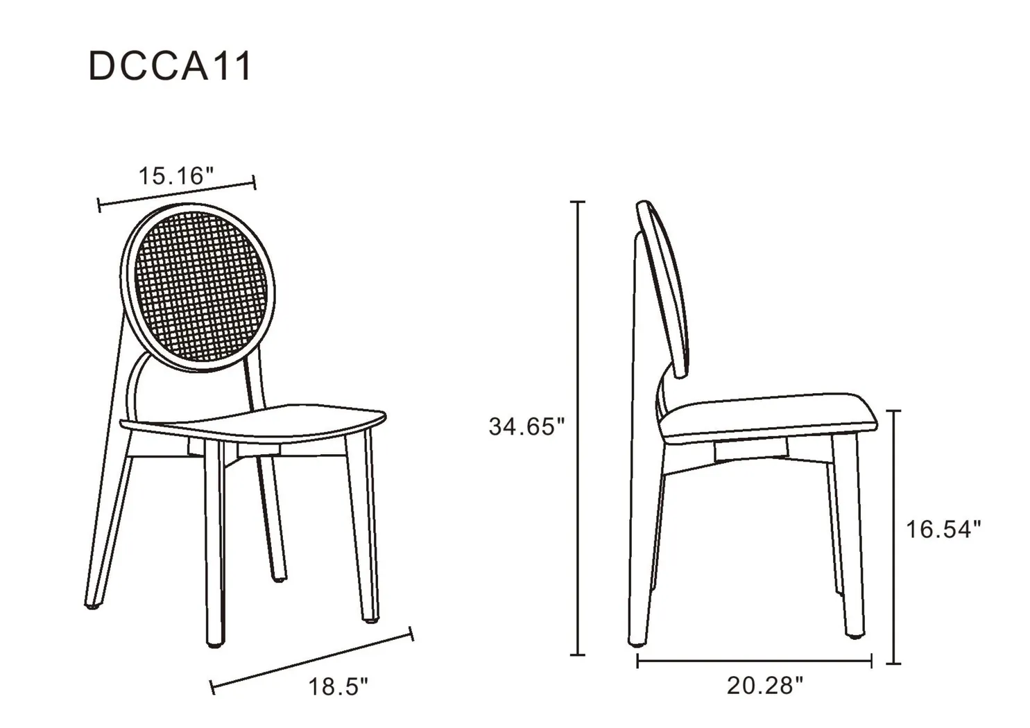 Bodenhamer II Black Side Chair, Set of 2 - Thumbnail - Image 3