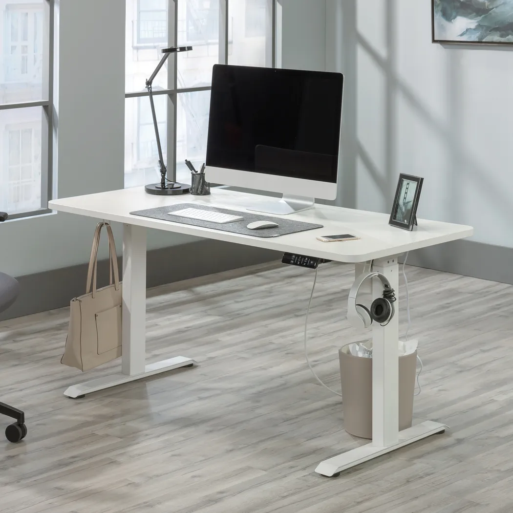 Bodeny White Adjustable Height Desk - Thumbnail - Image 2