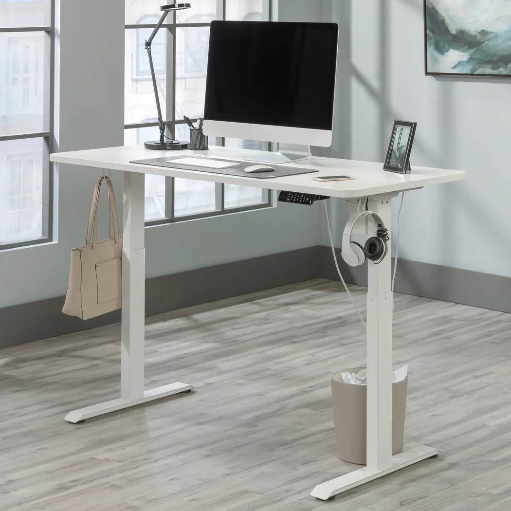 Bodeny White Adjustable Height Desk - Thumbnail - Image 3