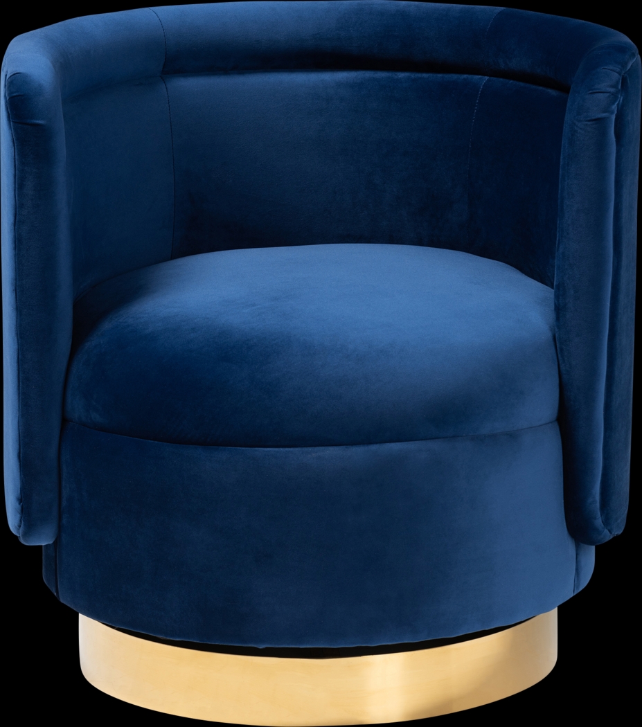 Boek Blue Accent Chair - Thumbnail - Image 2