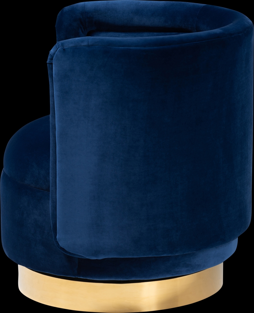 Boek Blue Accent Chair - Thumbnail - Image 3