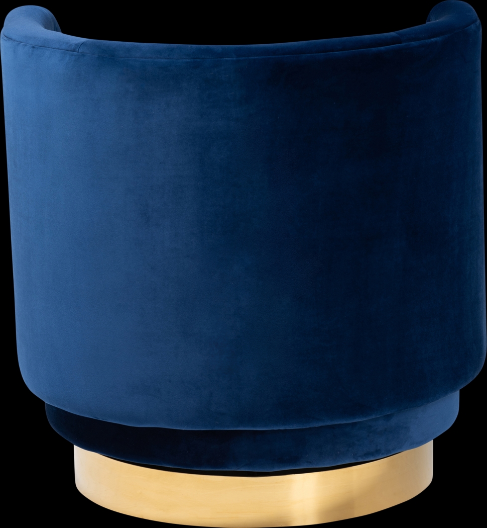 Boek Blue Accent Chair - Thumbnail - Image 4