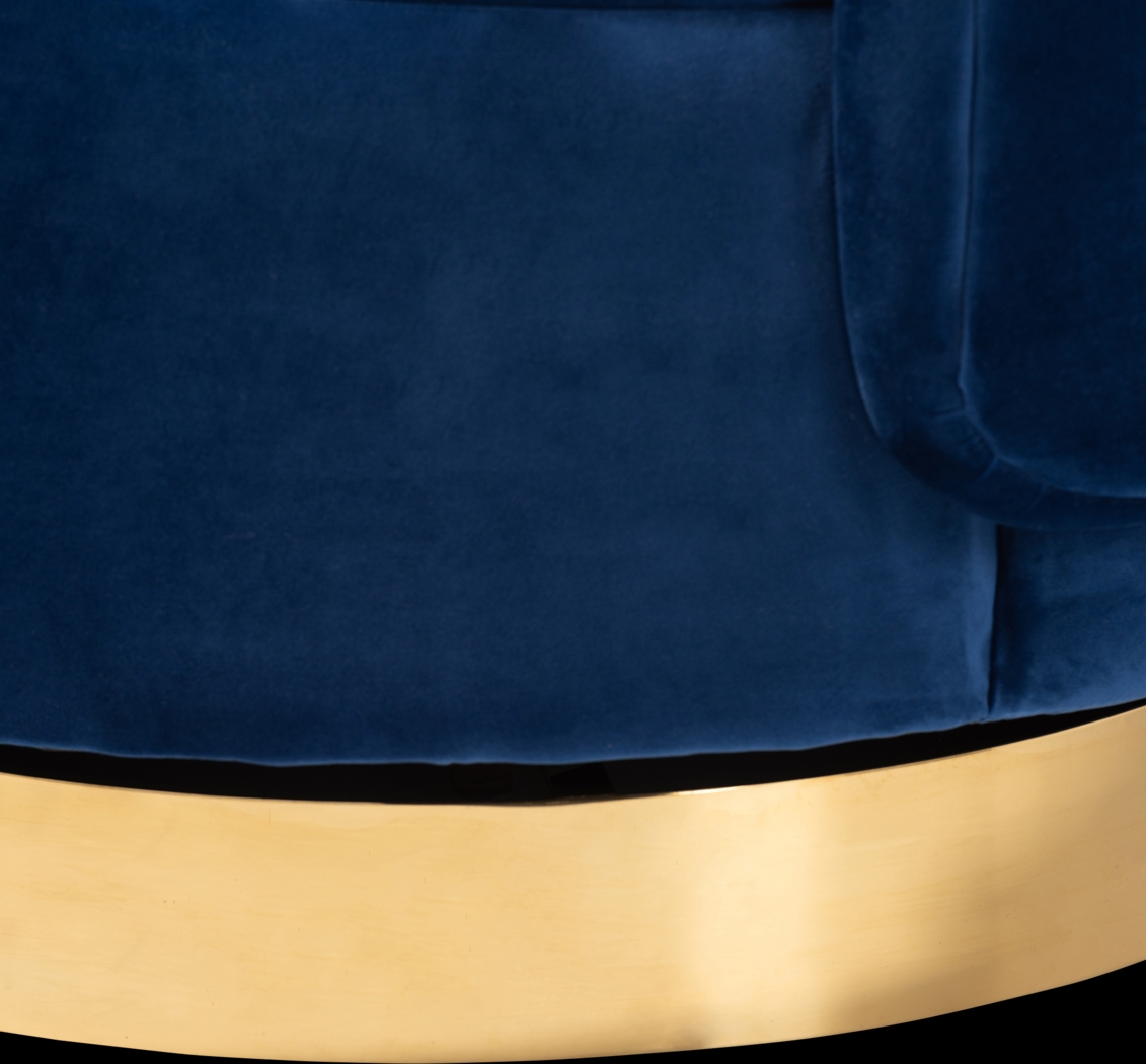 Boek Blue Accent Chair - Thumbnail - Image 5