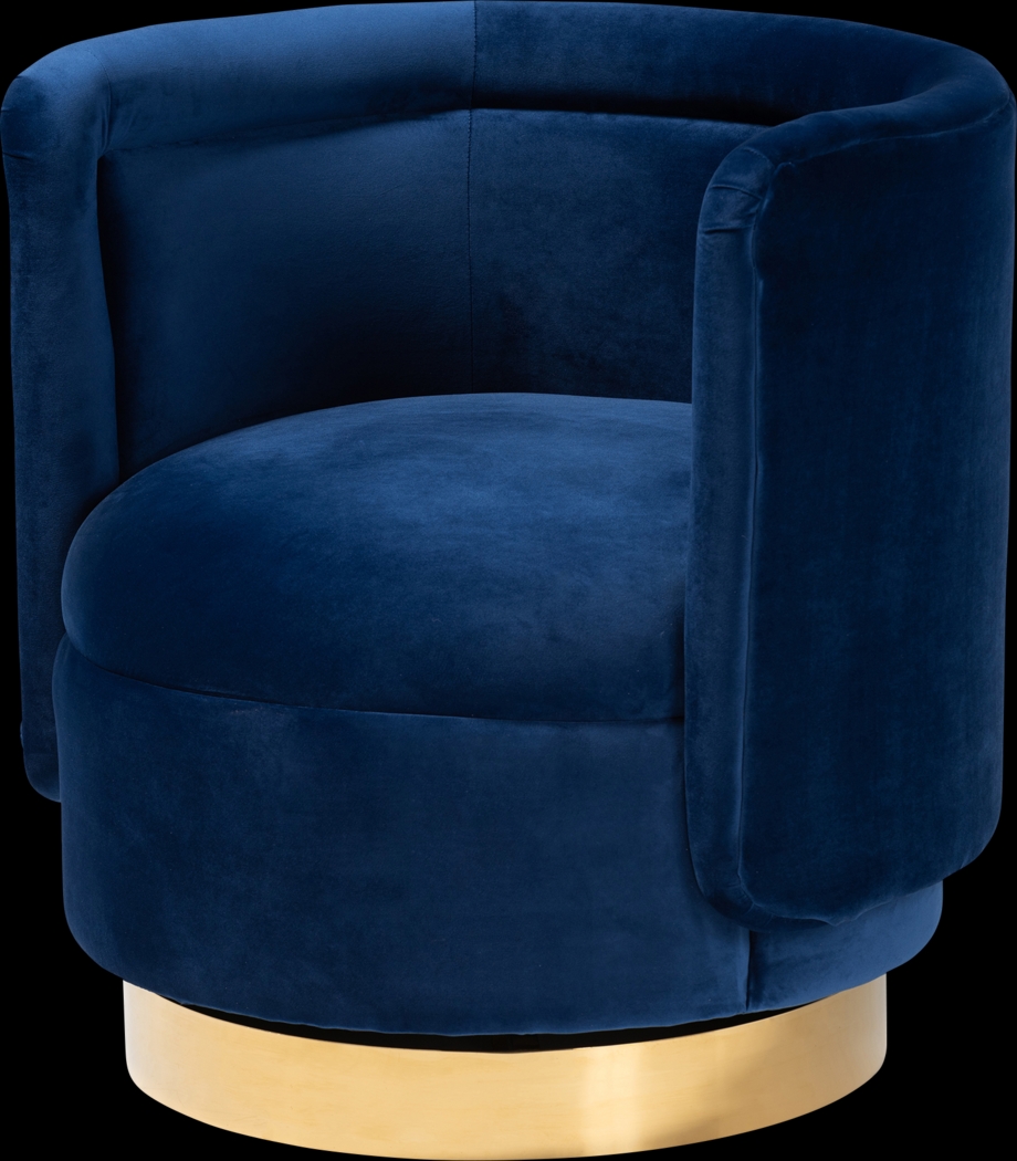 Boek Blue Accent Chair - Thumbnail - Image 1