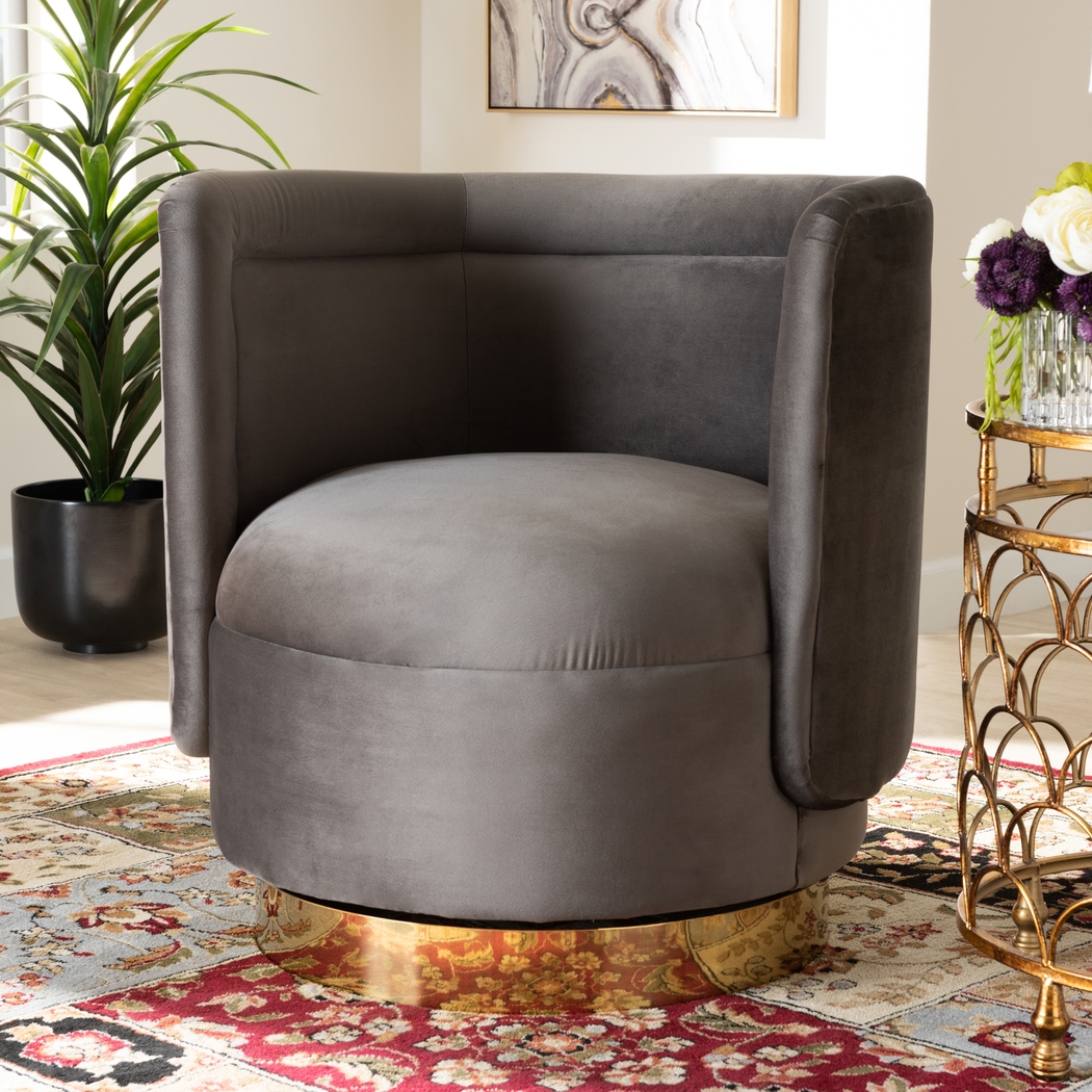 Boek Gray Accent Chair - Thumbnail - Image 6