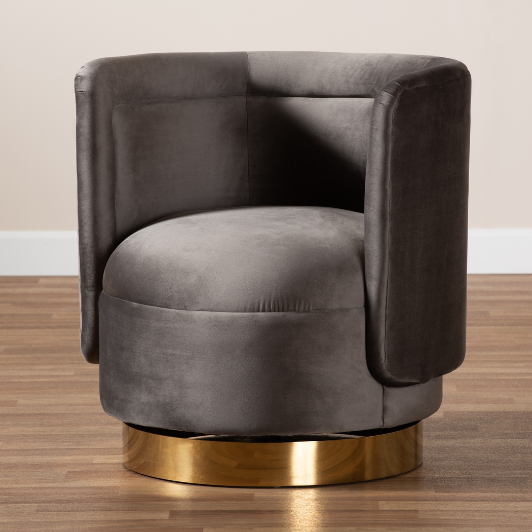 Boek Gray Accent Chair - Thumbnail - Image 7
