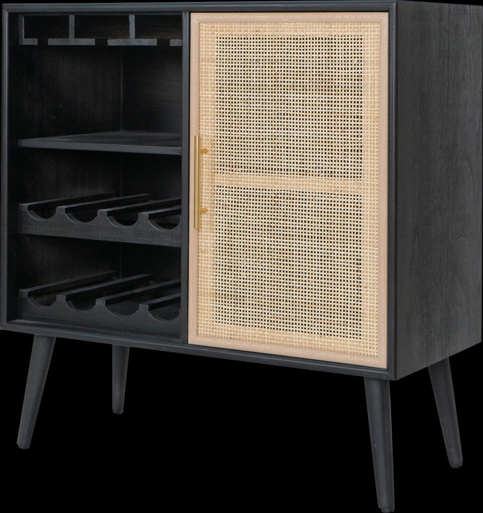 Bogside Black Wine Cabinet - Thumbnail - Image 1