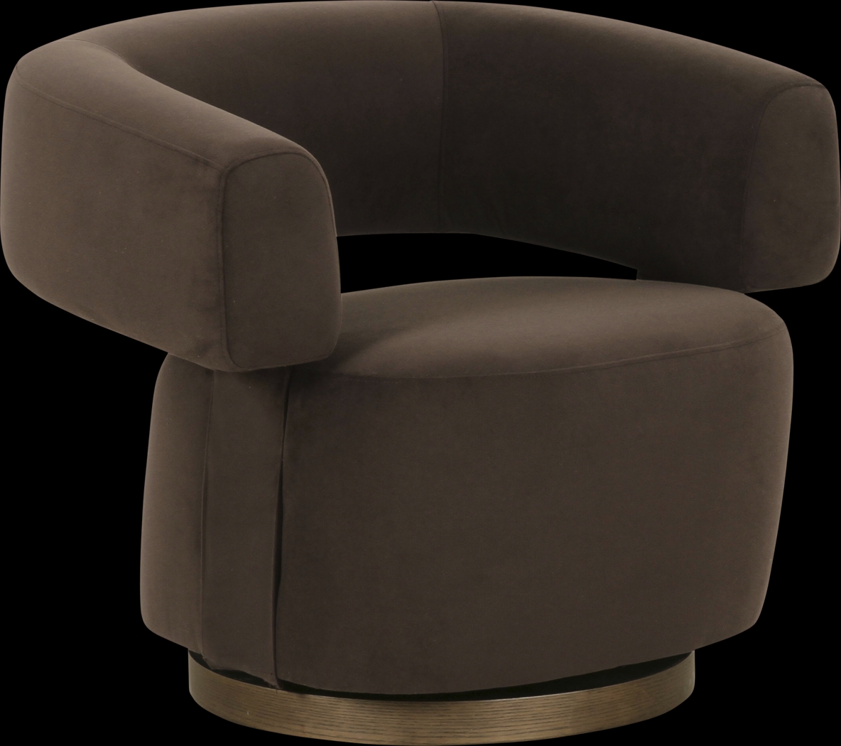 Bohanan Dark Brown Accent Chair - Thumbnail - Image 1