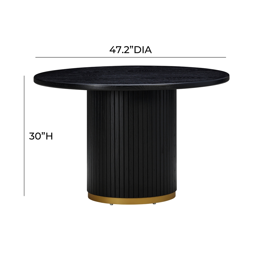 Bohde Black Dining Table - Thumbnail - Image 7