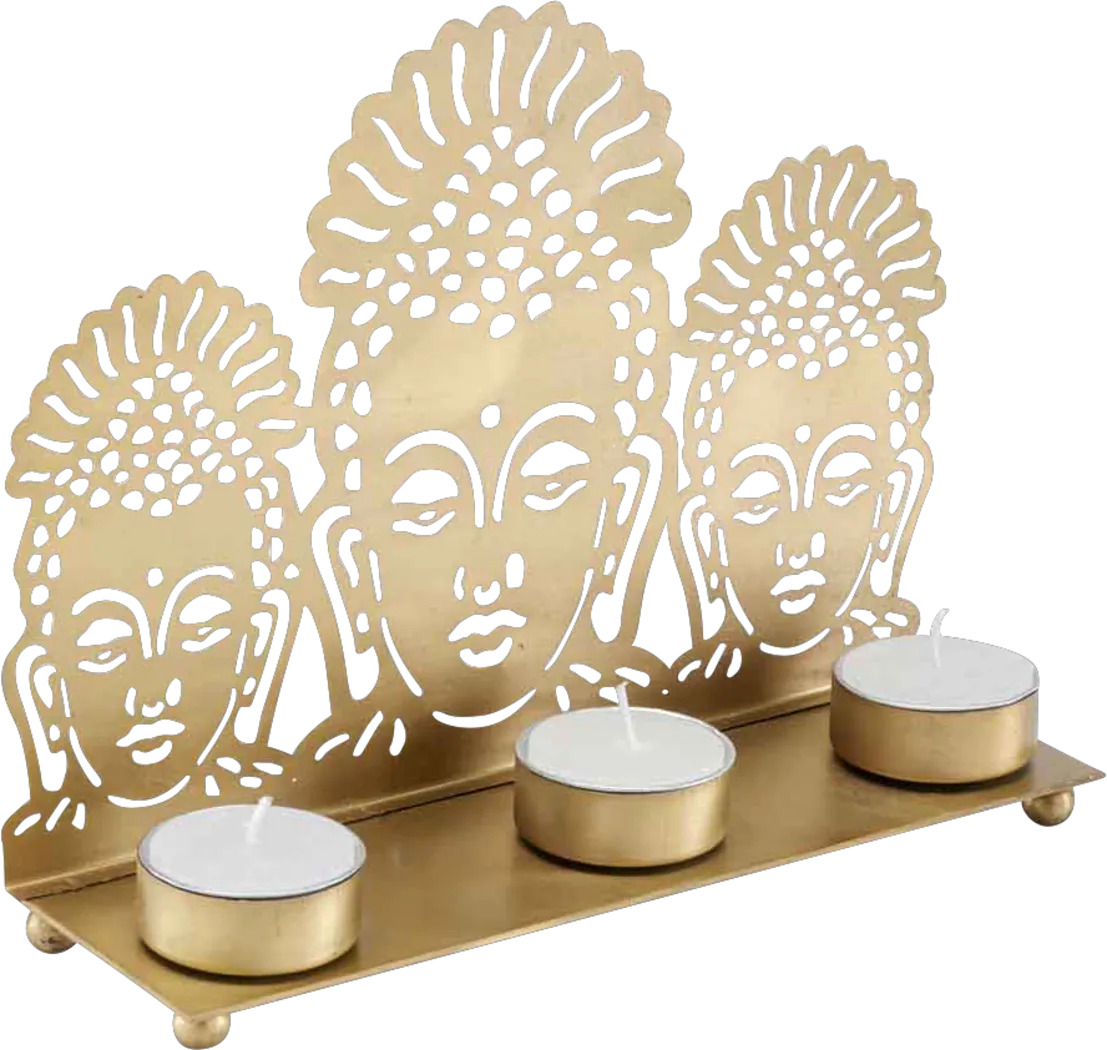 Bohdie Gold Candle Holder - Thumbnail - Image 2