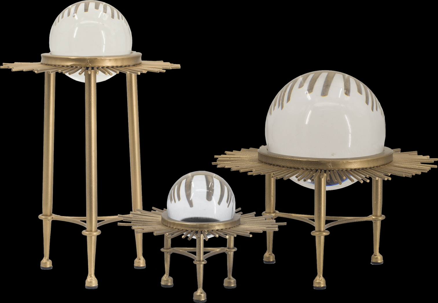 Bohna Gold Crystal Ball, Set of 3 - Thumbnail - Image 1