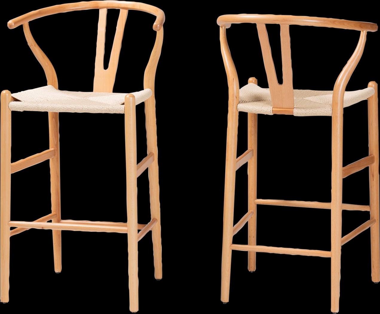 Boilvin Brown Barstool, Set of 2 - Thumbnail - Image 1