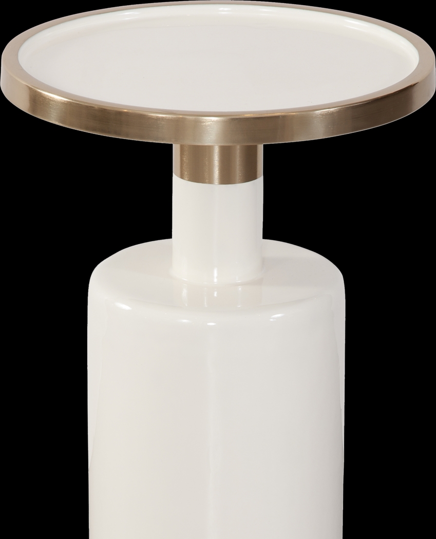 Bolduc White Accent Table - Thumbnail - Image 2