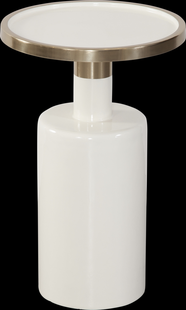 Bolduc White Accent Table - Thumbnail - Image 1