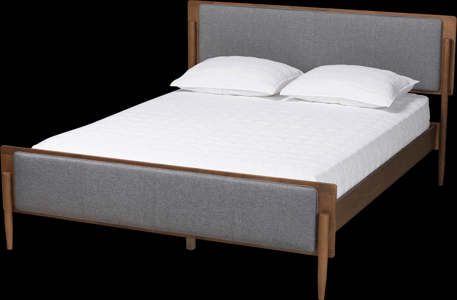 Bolender Gray King Platform Bed - Thumbnail - Image 1