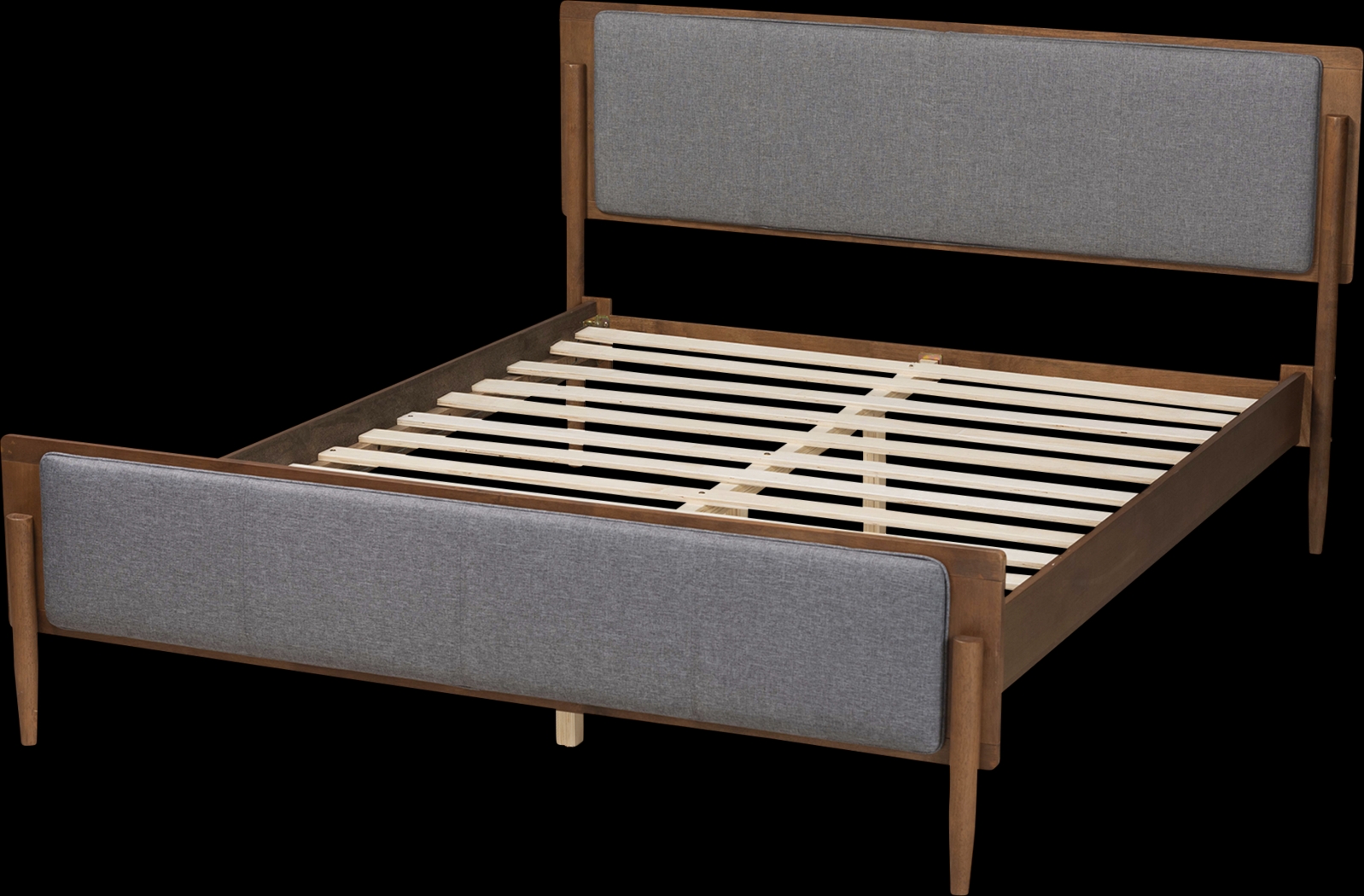 Bolender Gray Queen Platform Bed - Thumbnail - Image 5