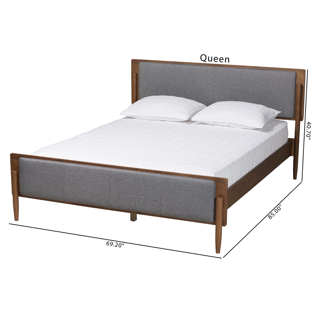 Bolender Gray Queen Platform Bed - Thumbnail - Image 9