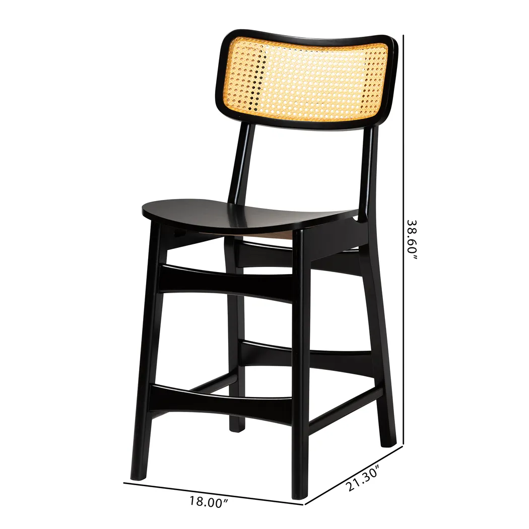 Bolgiano Dark Brown Counter Stool, Set of 2 - Thumbnail - Image 9