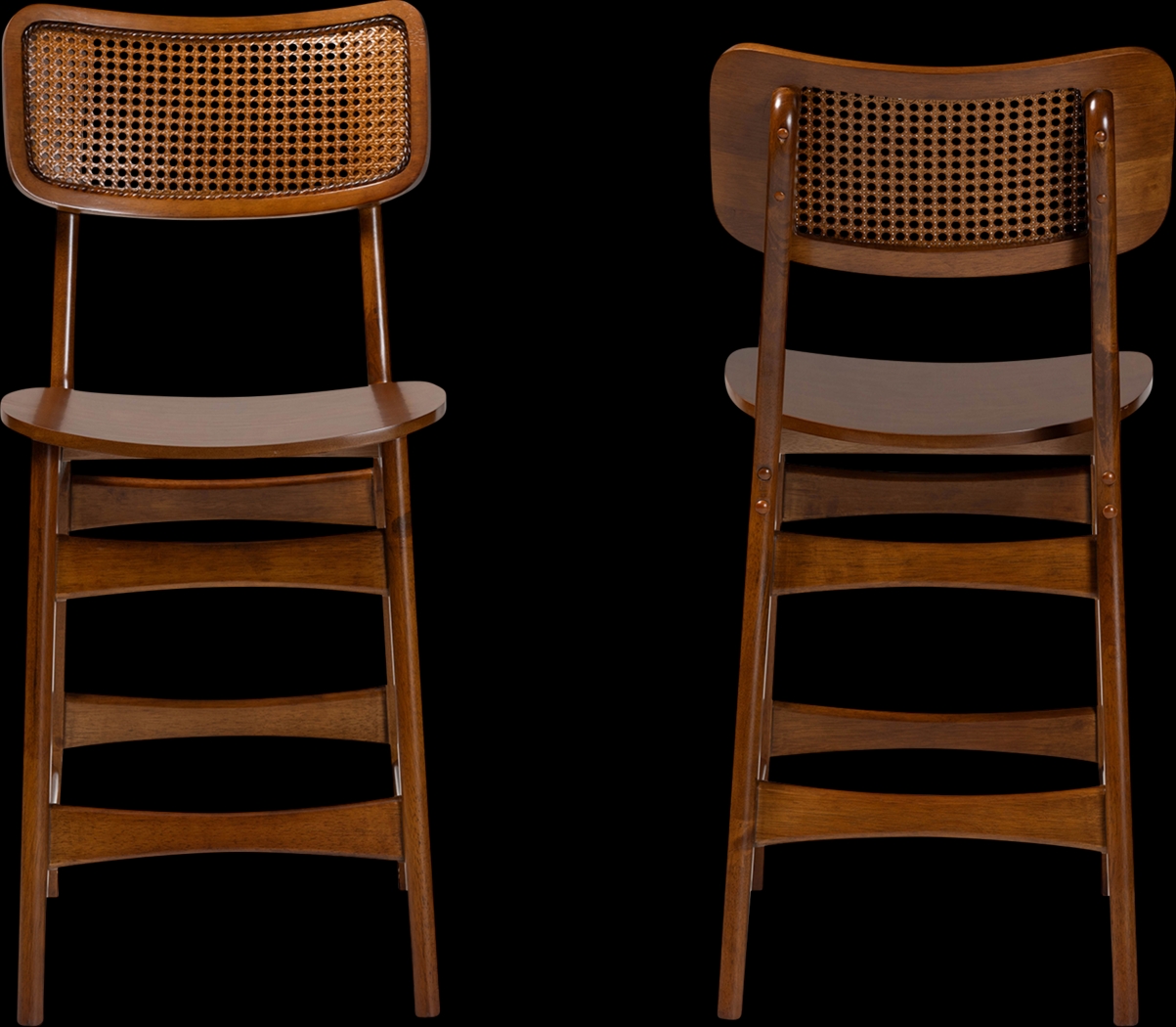 Bolgiano Walnut Brown Counter Stool, Set of 2 - Thumbnail - Image 3